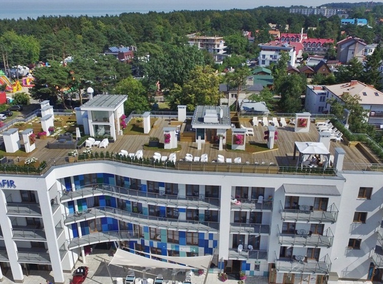 Hotel SZAFIR  Hotel Szafir *** Zapraszamy - taras