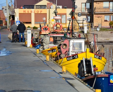 Kuźnica - kutry "odpoczywają" po długich wyprawach w morze.